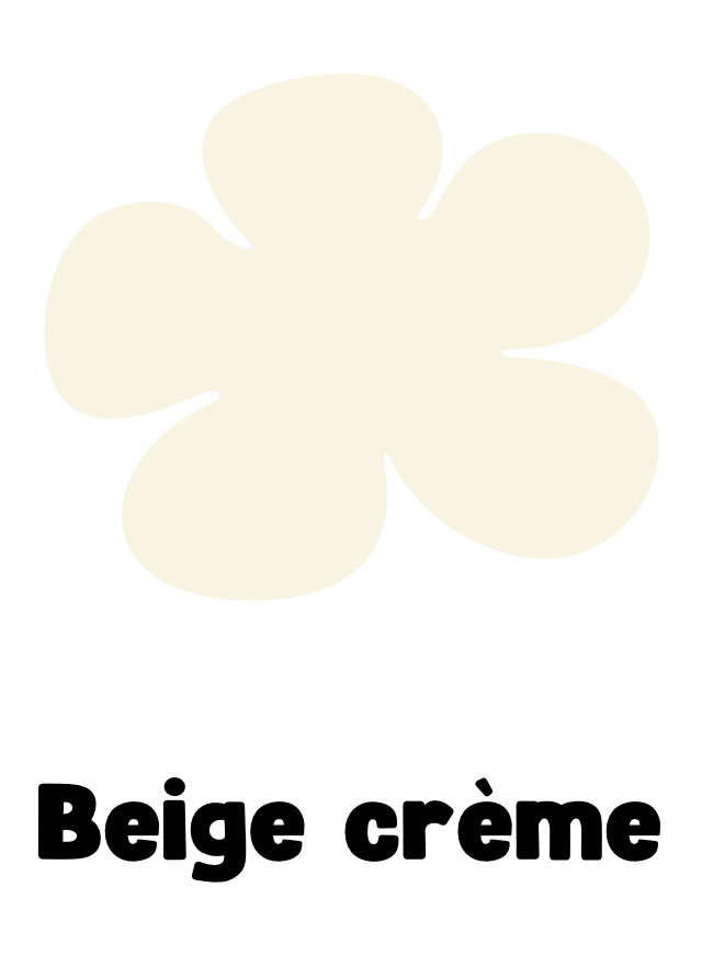 Pampilles rosa beige crème