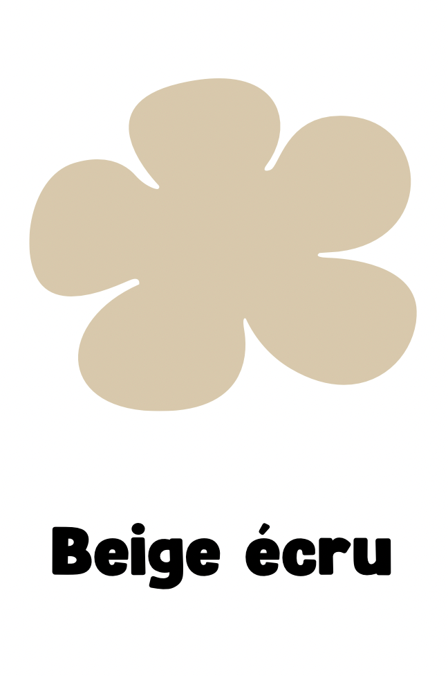 Pampilles rosa beige écru