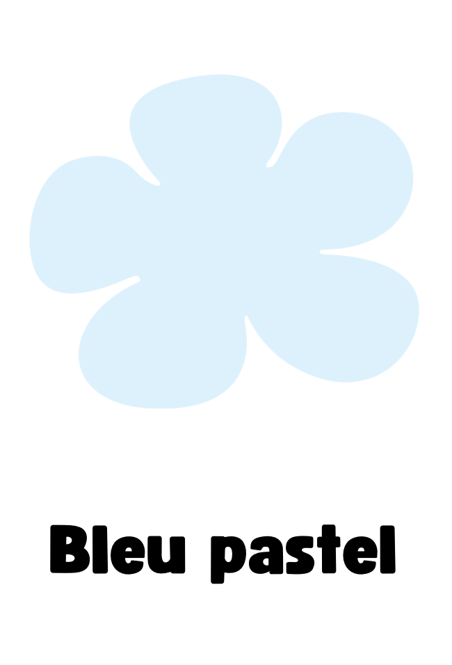 Pampilles flora bleu pastel
