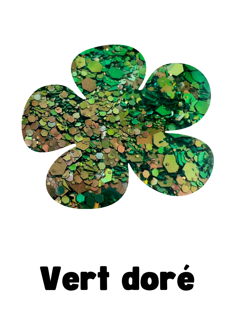 Pampilles Eléa vert doré