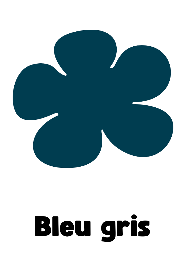 Pampilles rosa bleu gris