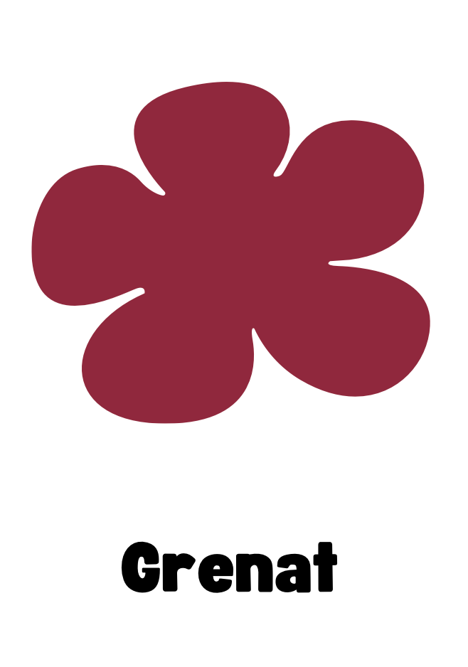 Pampilles flora grenat