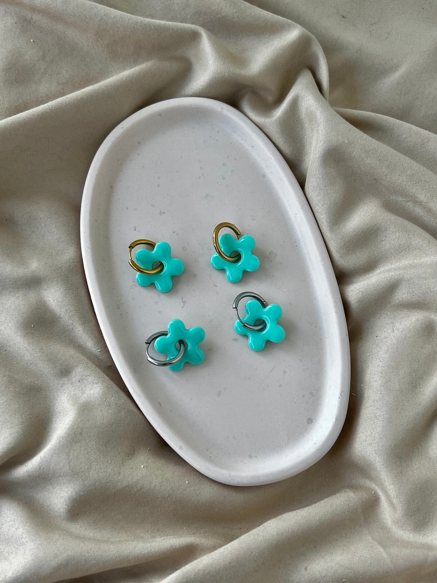 Pampilles rosa turquoise