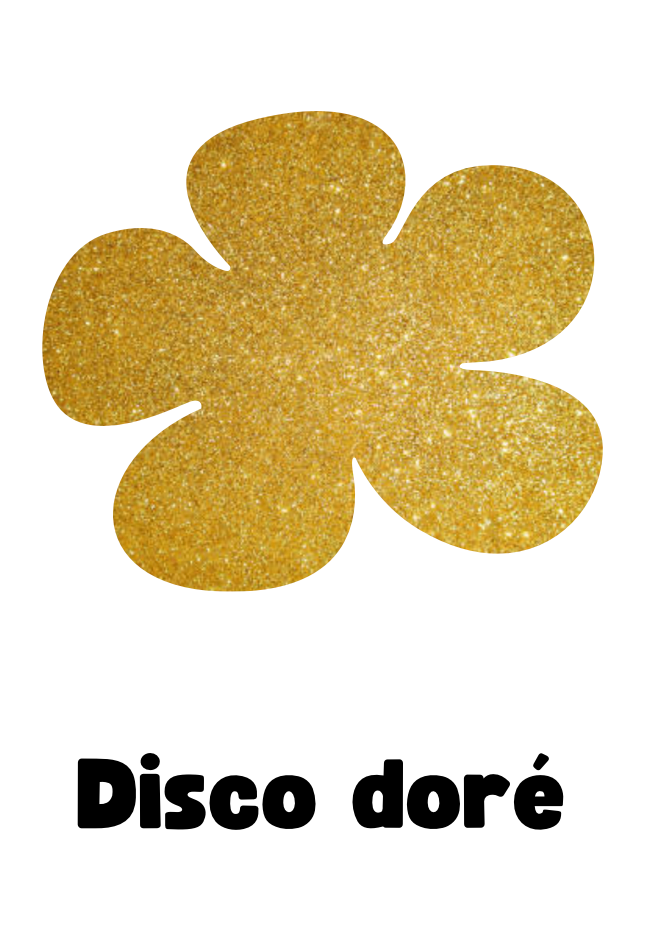 Pampilles rosa disco doré
