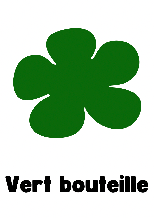 Pampilles rosa vert bouteille