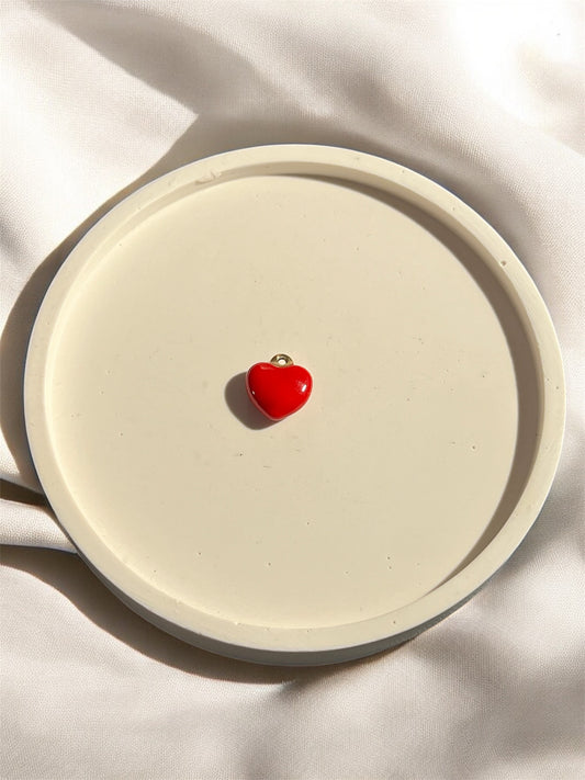 Charm cœur rouge
