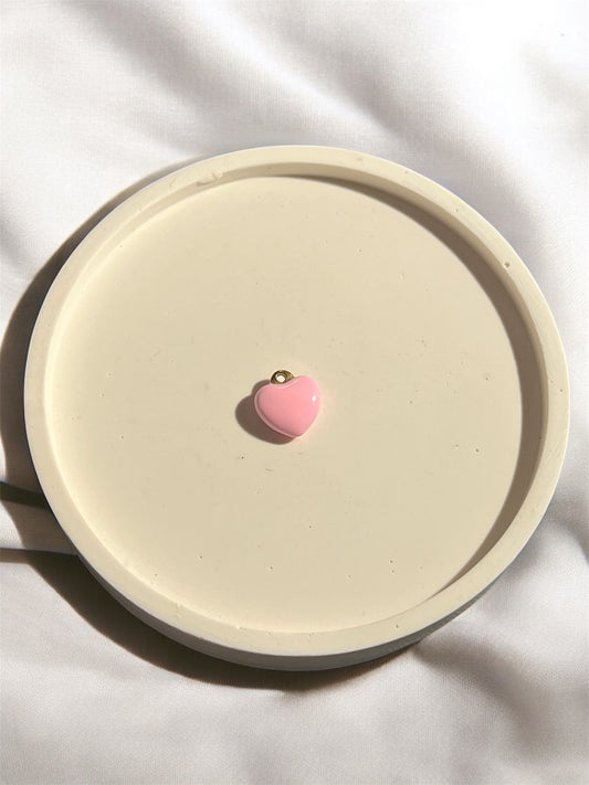 Charm cœur rose