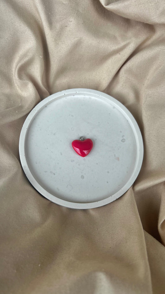 Charm cœur rose