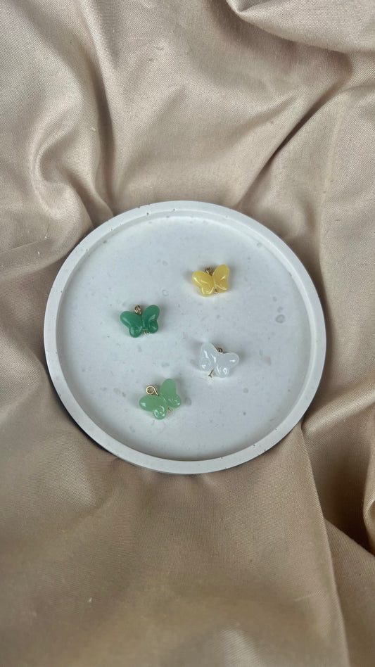 Charm papillon en verre
