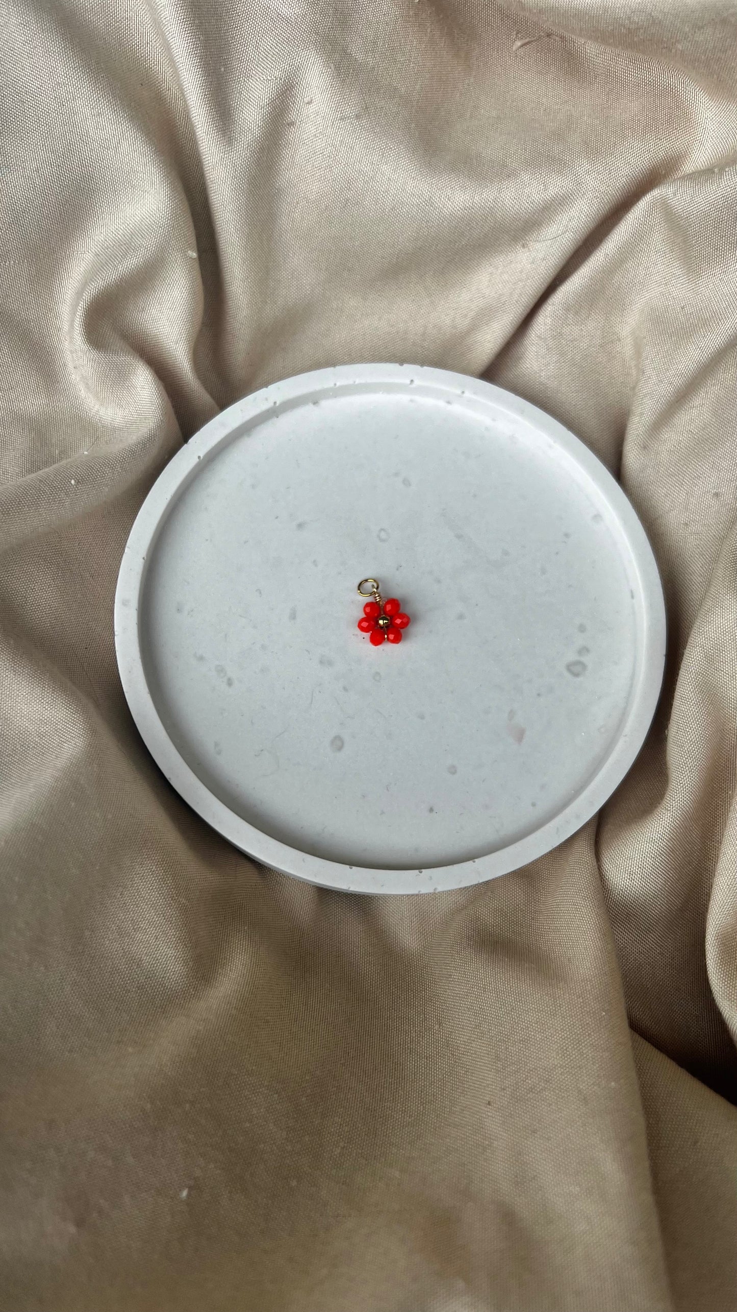 Charm fleur en perle