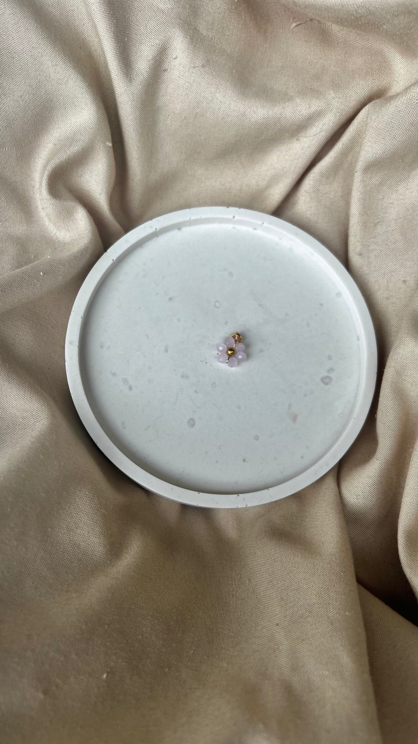 Charm fleur en perle